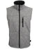 STS Ranchwear Men's Light Leather Barrier Vest , Heather Grey, hi-res