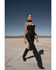 Image #1 - Wonderwest Women's Studded Leather Midi Dress, Black, hi-res