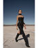 Image #1 - Wonderwest Women's Studded Leather Dress, Black, hi-res