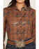 Image #3 - Ariat Women's Homestyle Rodeo Plaid Print Long Sleeve Button-Down Western Shirt, Brown, hi-res