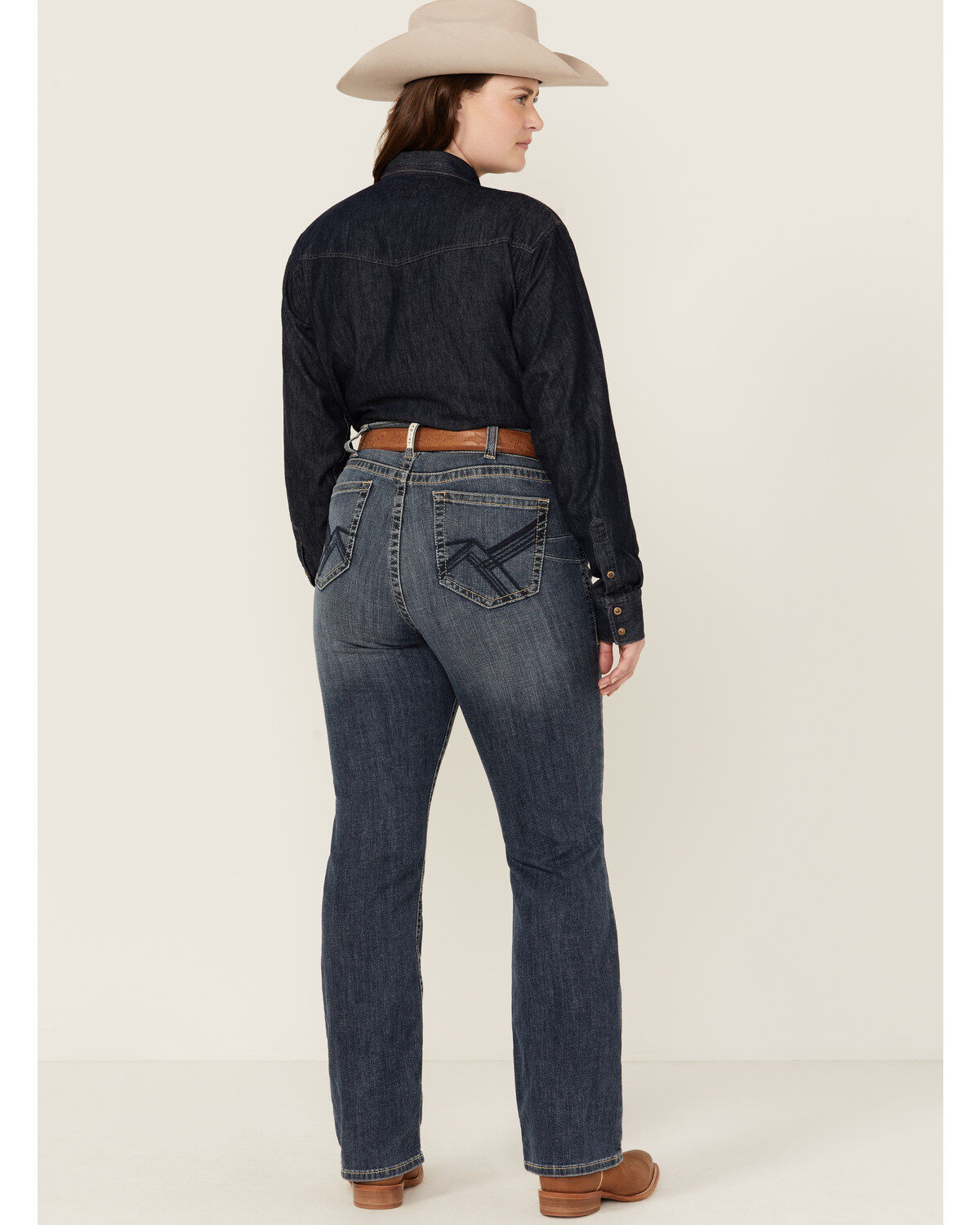 Product Name:  Ariat Women's R.E.A.L. Medium Wash Perfect Rise Phoebe Stretch Bootcut Jeans - Plus