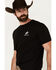 Image #4 - Ariat Men's Boot Barn Exclusive Bronco Flag Short Sleeve Graphic T-Shirt, Black, hi-res