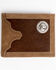Image #1 - Cody James Men's Hair On Praying Cowboy Bi-Fold Leather Wallet , Brown, hi-res