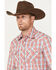 Image #3 - Wrangler Men's Plaid Print Long Sleeve Pearl Snap Western Shirt, , hi-res