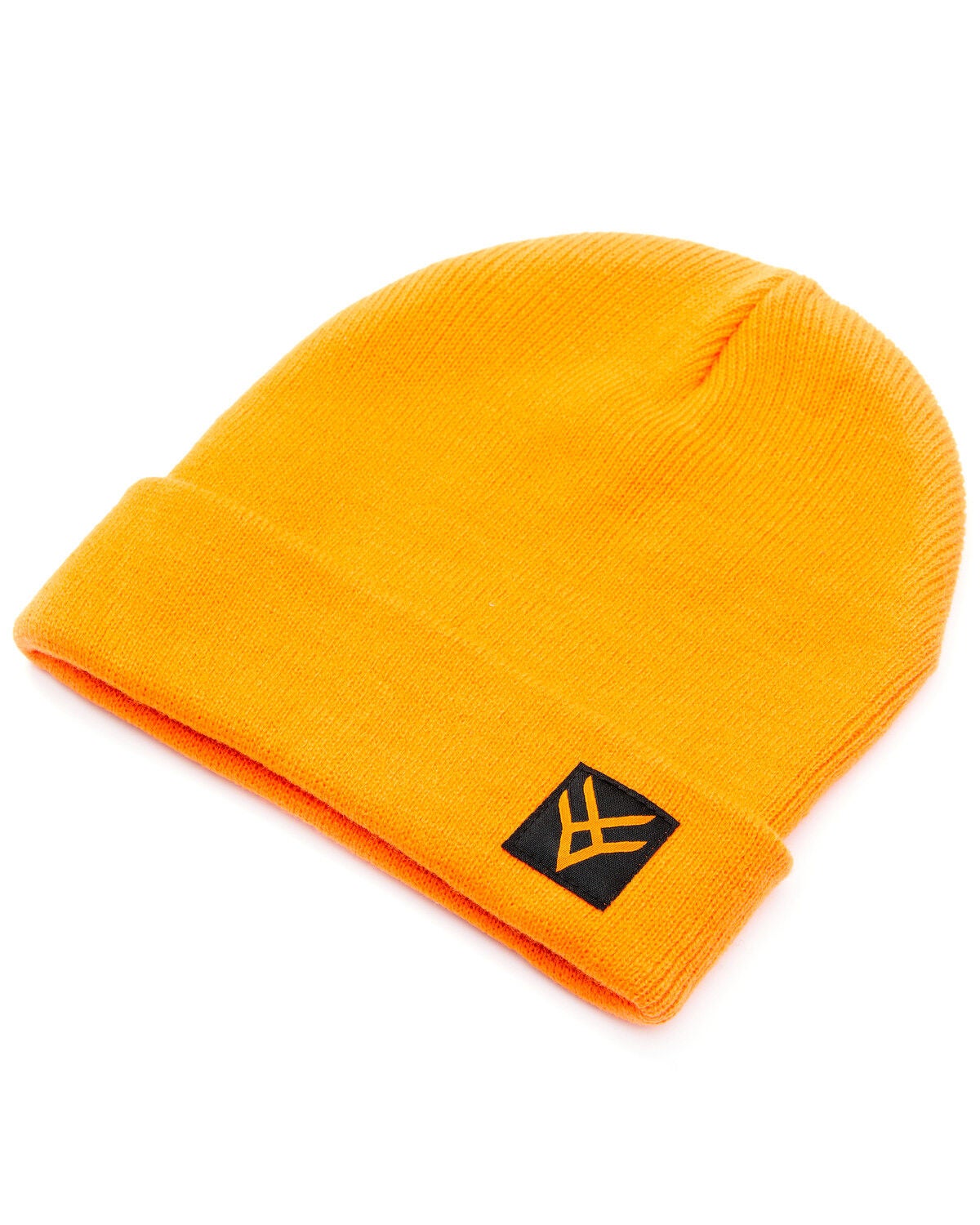Hawx&reg;  Orangeade Corner Logo Knit Beanie, Orange, hi-res