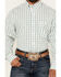 Image #3 - George Strait by Wrangler Men's Plaid Print Long Sleeve Button-Down Stretch Western Shirt, White, hi-res