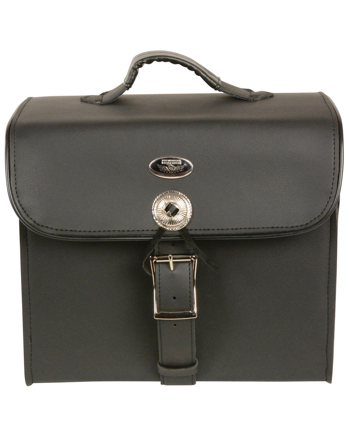 Image #2 - Milwaukee Leather Medium PVC Sissy Bar Carry Bag, Black, hi-res