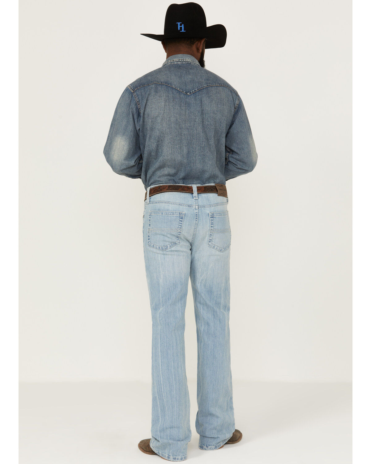 Image #3 - Cody James Men's Omaha Slim Bootcut Jeans, Light Wash, hi-res