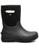 Image #2 - Bogs Boys' York Seamless Rubber Boots, Black, hi-res