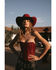 Boot Barn X Understated Leather Women's Louise Leather Bustier, Red, hi-res
