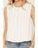 Image #3 - By Together Women's Solid Pin Tuck Sleeveless Tank Top, Cream, hi-res