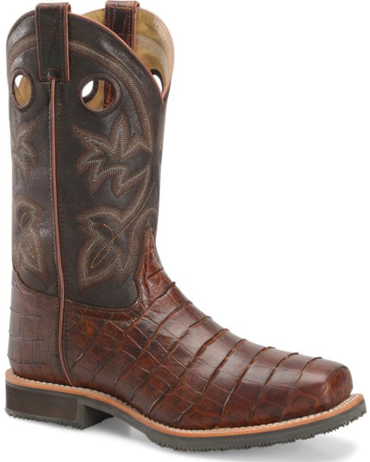 double h steel toe western boots