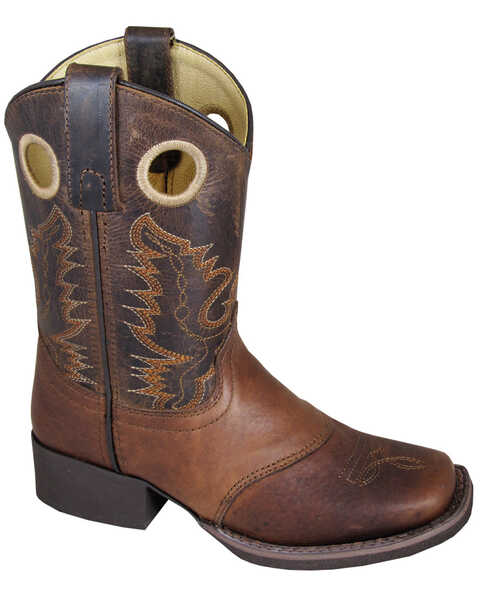Image #1 - Smoky Mountain Boys' Luke Western Boots - Square Toe, , hi-res