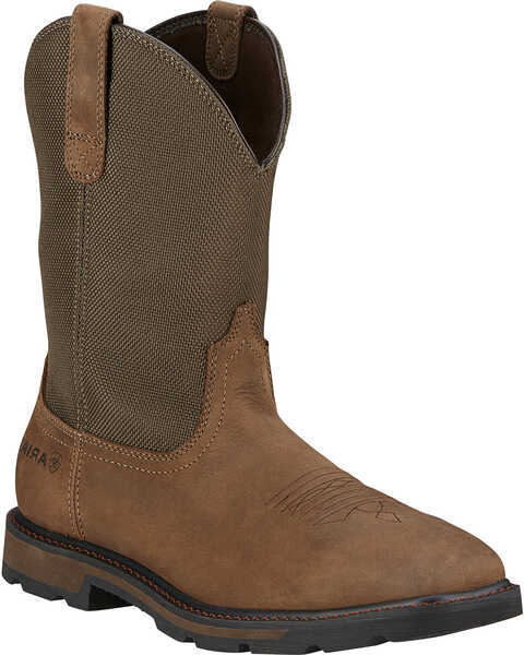 Image #1 - Ariat Men's Groundbreaker Western Work Boots - Square Toe, , hi-res