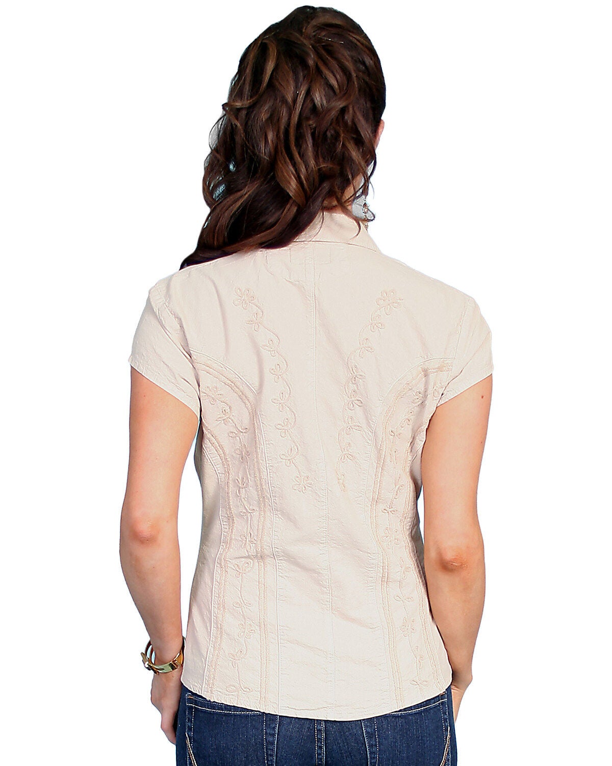 Image #3 - Scully Women's Cap Sleeve Cantina Shirt, , hi-res