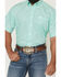 Image #3 - Cinch Men's Geo Print Short Sleeve Button-Down Western Shirt, Turquoise, hi-res