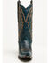 Image #4 - Circle G Women's Trian Western Boots - Snip Toe, Navy, hi-res