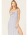 Beyond The Radar Women's Floral Print Sleeveless Midi Dress, Blue, hi-res
