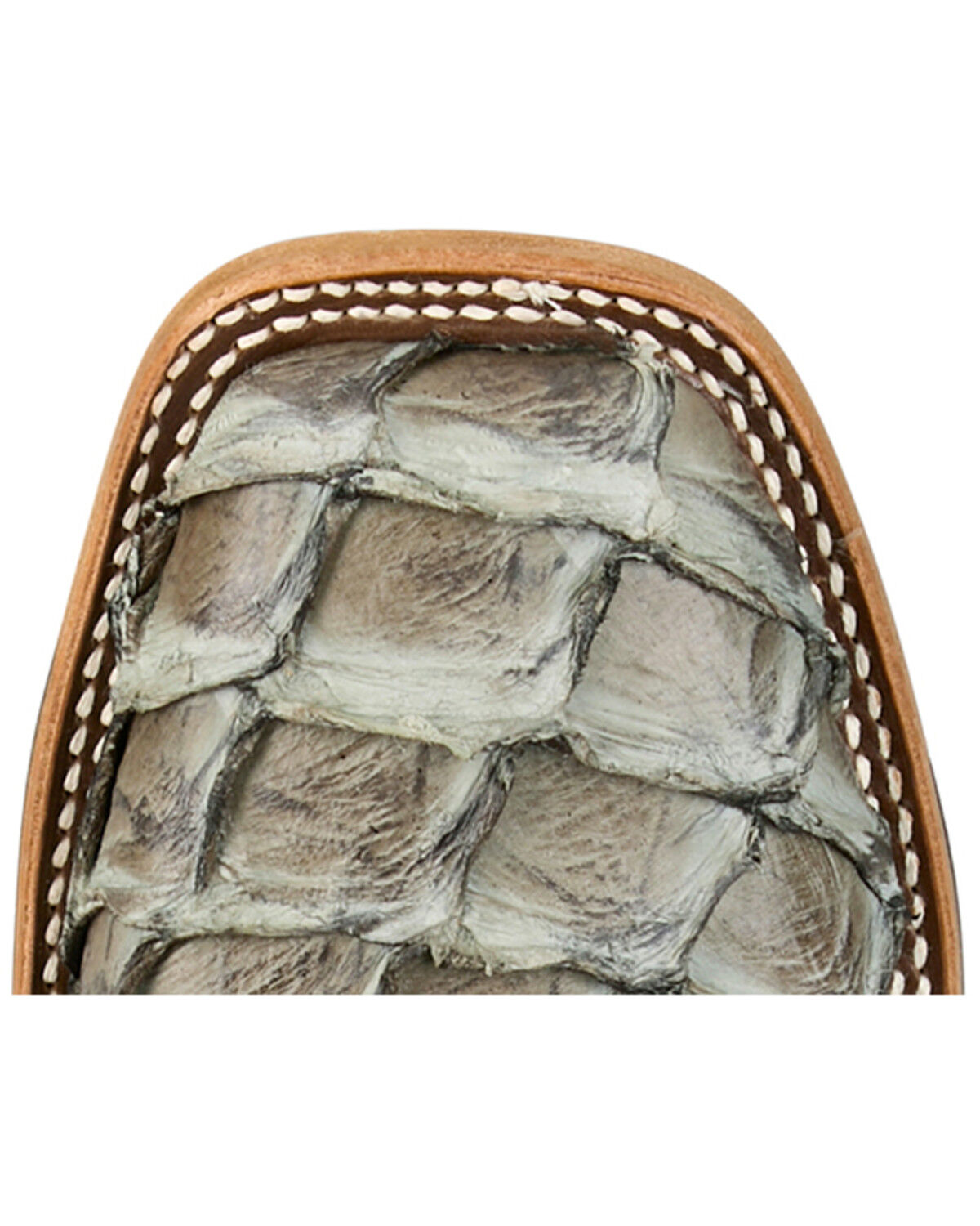 Image #6 - Justin Men's Ocean View Exotic Caiman Western Boots - Broad Square Toe, Grey, hi-res