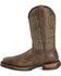 Image #3 - Rocky Men's Long Range Steel Toe Western Boots, Coffee, hi-res