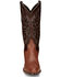 Tony Lama Men's Brown Ostrich Western Boots - Medium Toe, Brown, hi-res