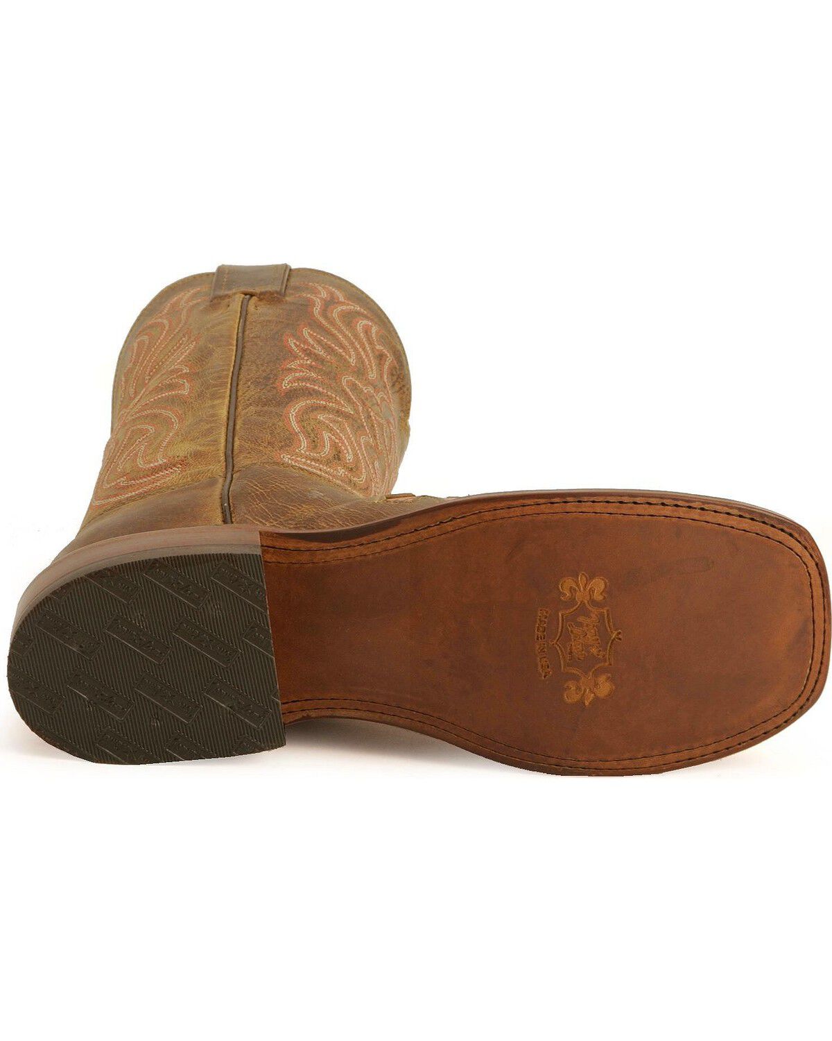 Image #5 - Tony Lama Cross Inlay Cowgirl Boots - Square Toe, , hi-res