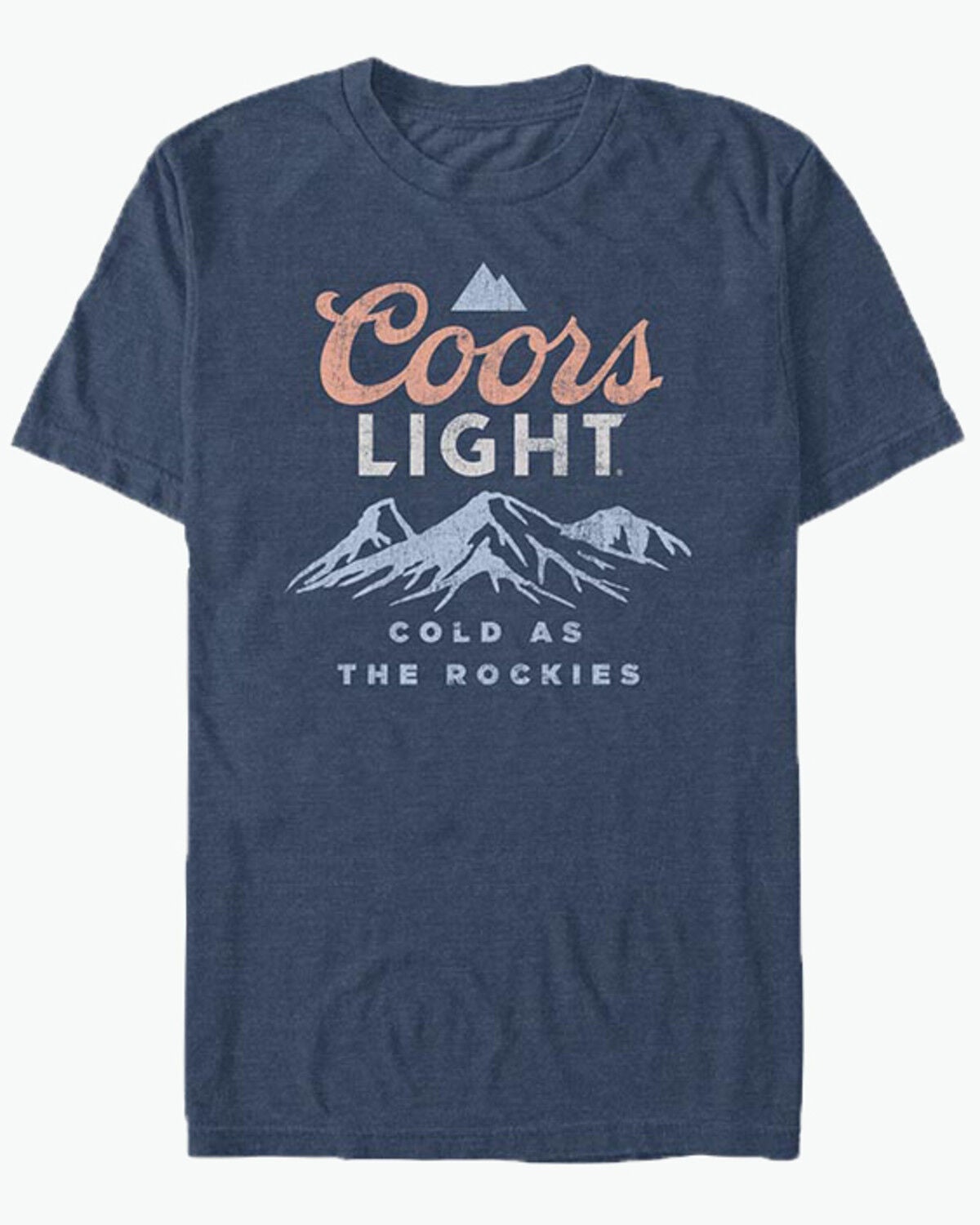 Coors Men's Cold As The Rockies Short Sleeve Graphic T-Shirt, Navy, hi-res