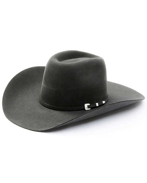 Serratelli Men's 6X Dallas Beaver Fur Felt Western Hat , Charcoal, hi-res