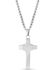 Image #2 - Montana Silversmiths Men's Rope Wrapped Cross Necklace, Silver, hi-res