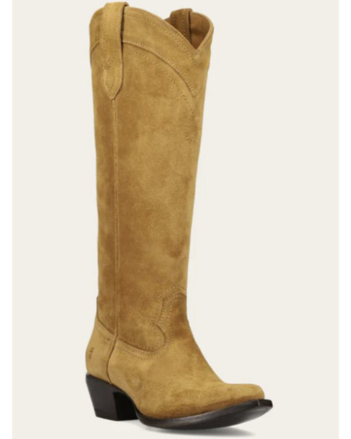 Image #1 - Frye Women's Sacha At The Knee Western Boots - Snip Toe, Brown, hi-res