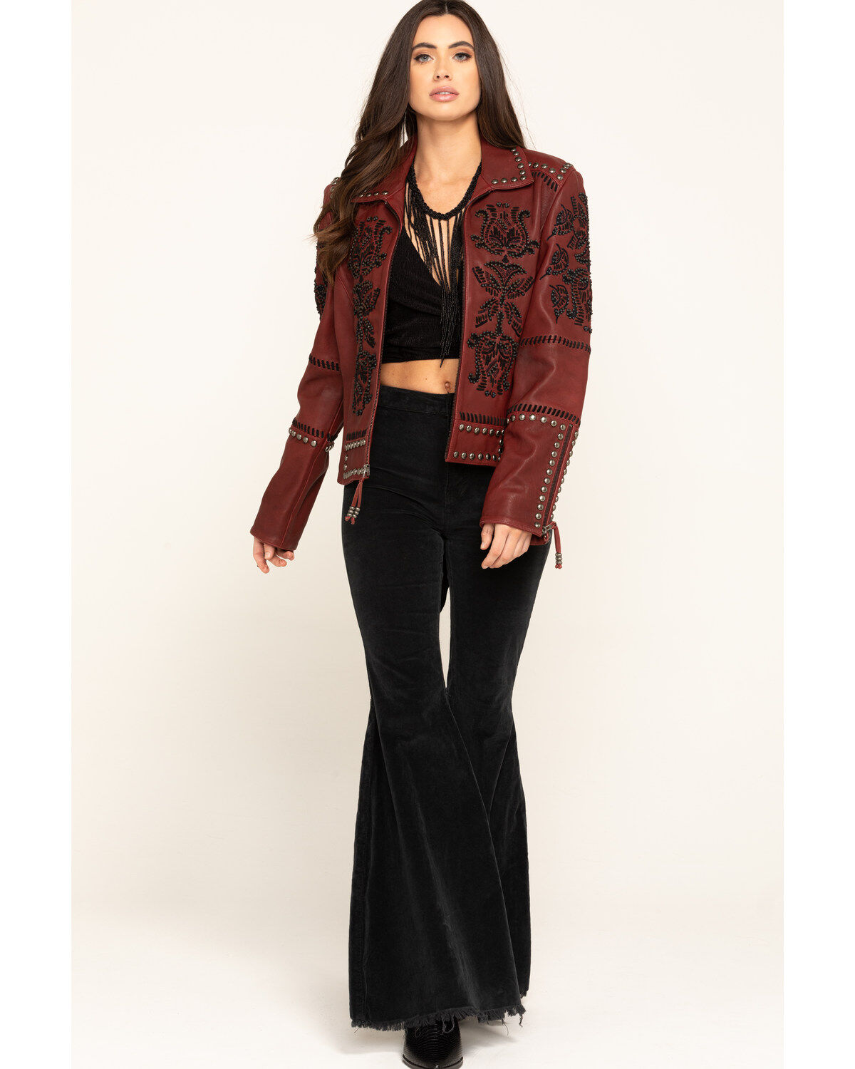 Image #6 - Double D Ranch Women's Oxblood Tasajulillo Jacket , , hi-res