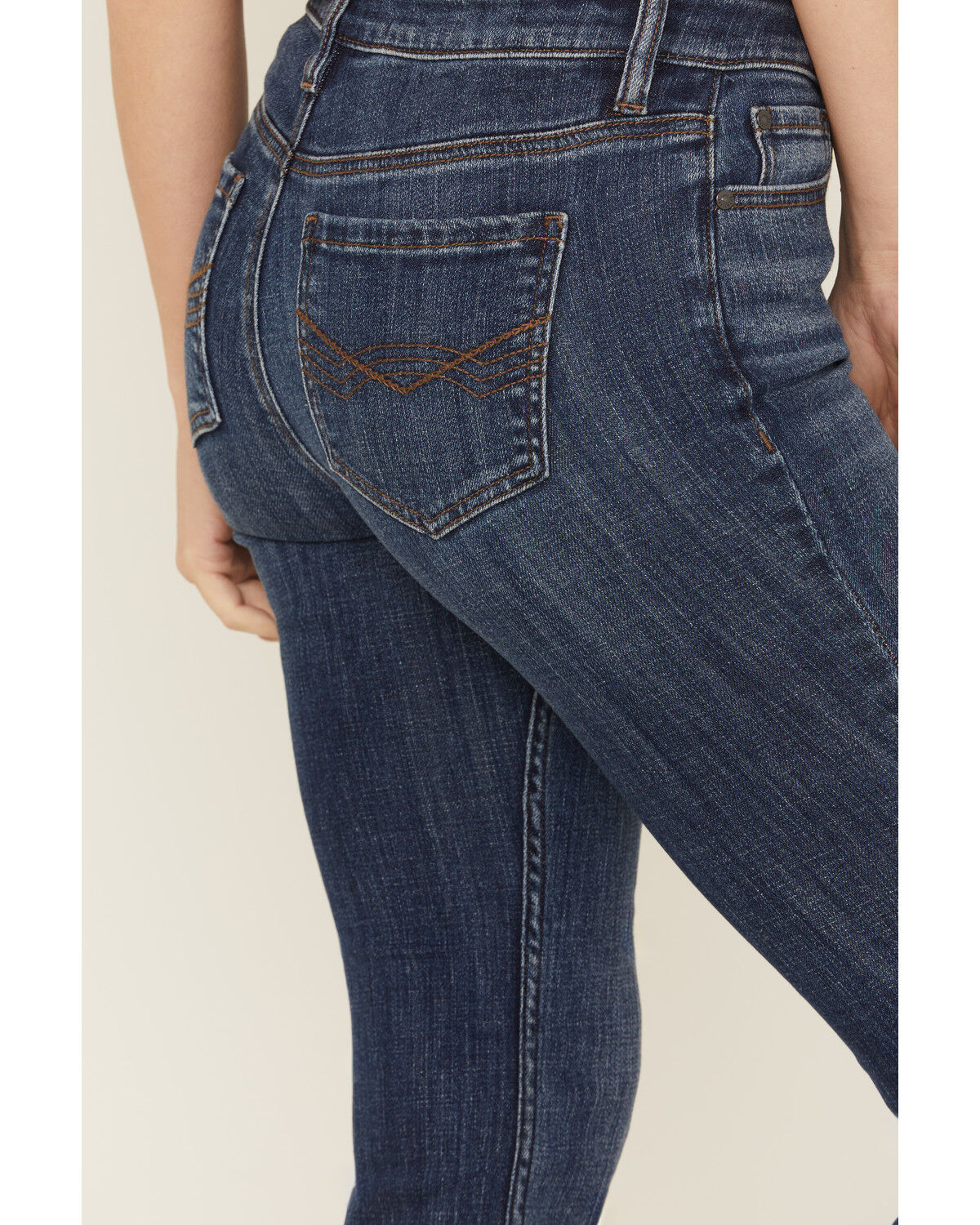 Product Name:  Idyllwind Women's Hawkins Dark Wash Rebel Mid Rise Boot Stitch Super Stretch Denim Jeans