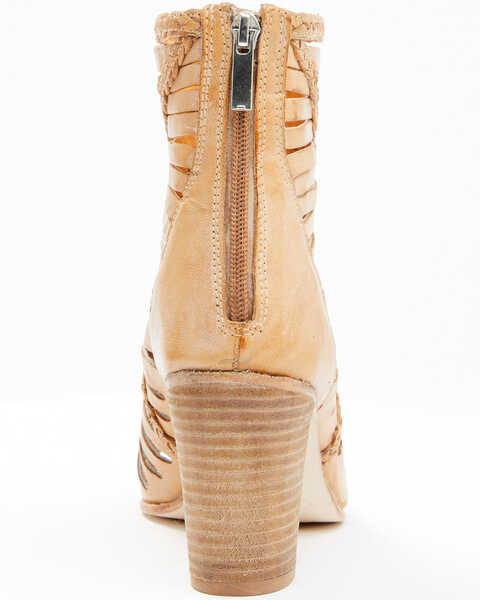 Diba True Women's Pebble Open Toe Boots - Round Toe, Pecan, hi-res