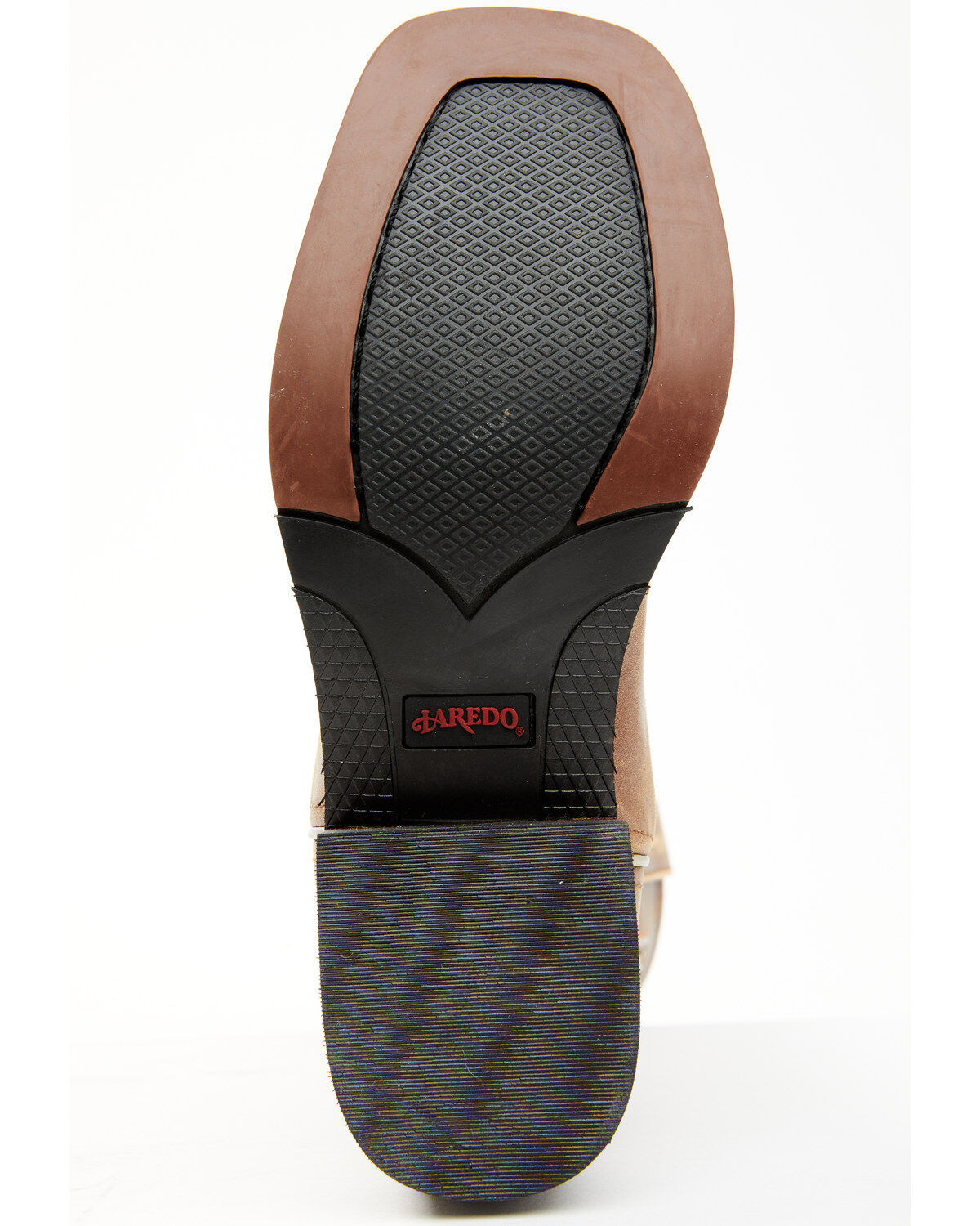 Image #7 - Laredo Women's Flower Inlay Western Performance Boots - Broad Square Toe, Tan, hi-res