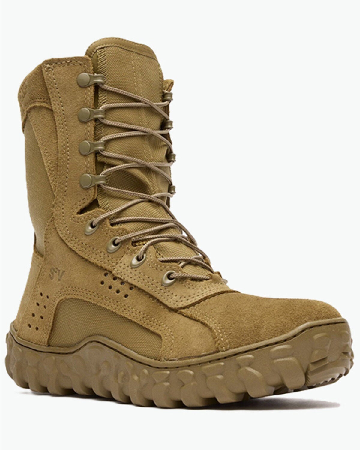 Image #1 - Rocky Men's 8" S2V Tactical Military Boots - Soft Toe, Tan, hi-res