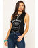 Jack Daniel's Women's Traditional Label Muscle Tank Top , Black, hi-res