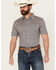 Image #1 - Cody James Men's Everett Geo Print Short Sleeve Button-Down Stretch Western Shirt, White, hi-res