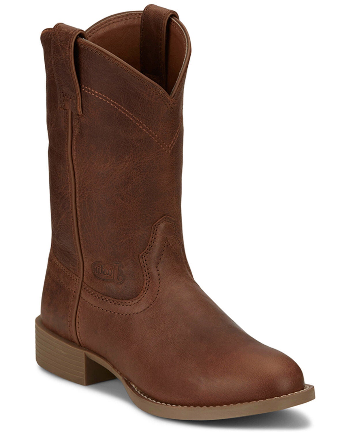 Justin Women's Stampede Western Boots - Round Toe, Brown, hi-res