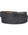 Image #2 - Lucchese Men's Black Hornback Caiman Leather Belt, , hi-res