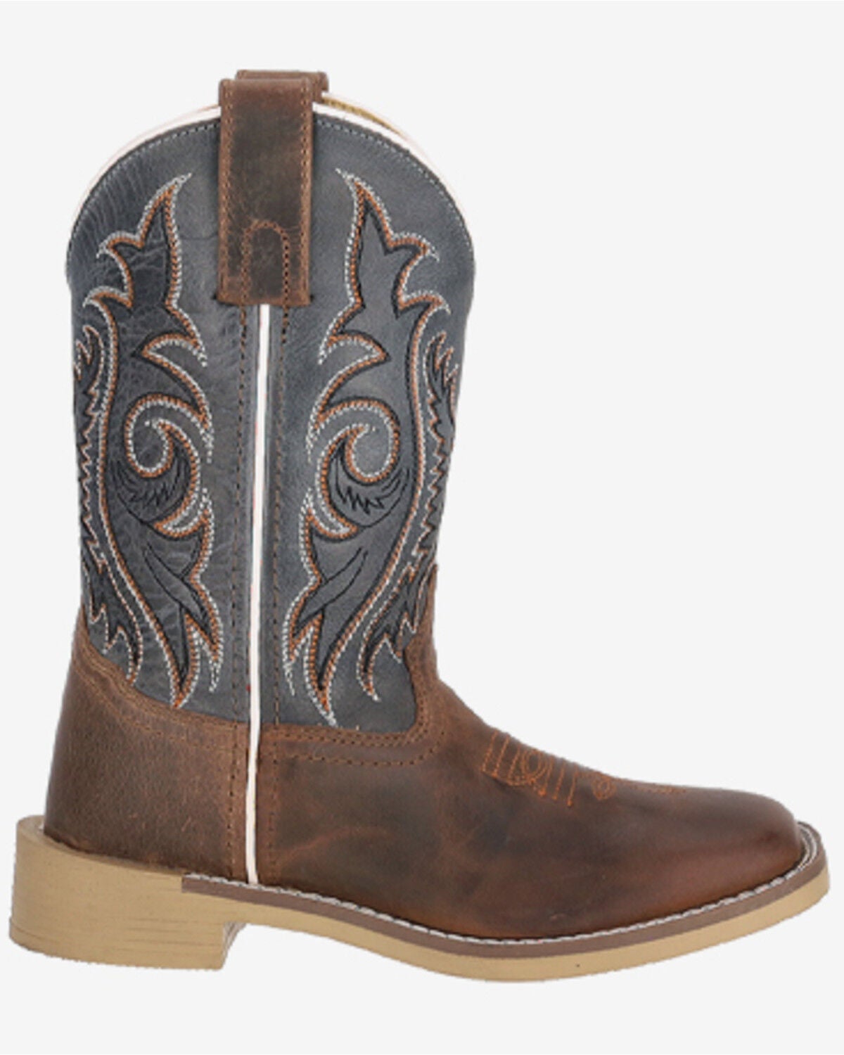 Image #2 - Smoky Mountain Boys' Frisco Western Boots - Broad Square Toe, Grey, hi-res
