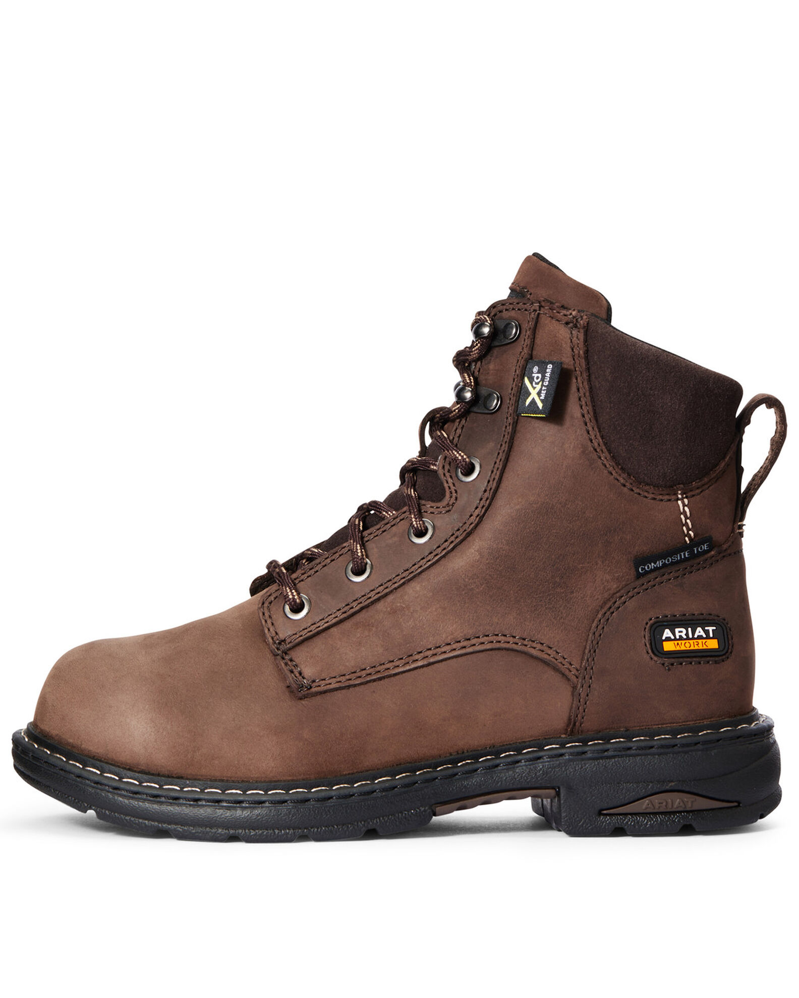 Image #2 - Ariat Women's Casey Met Guard Work Boots - Composite Toe, Brown, hi-res