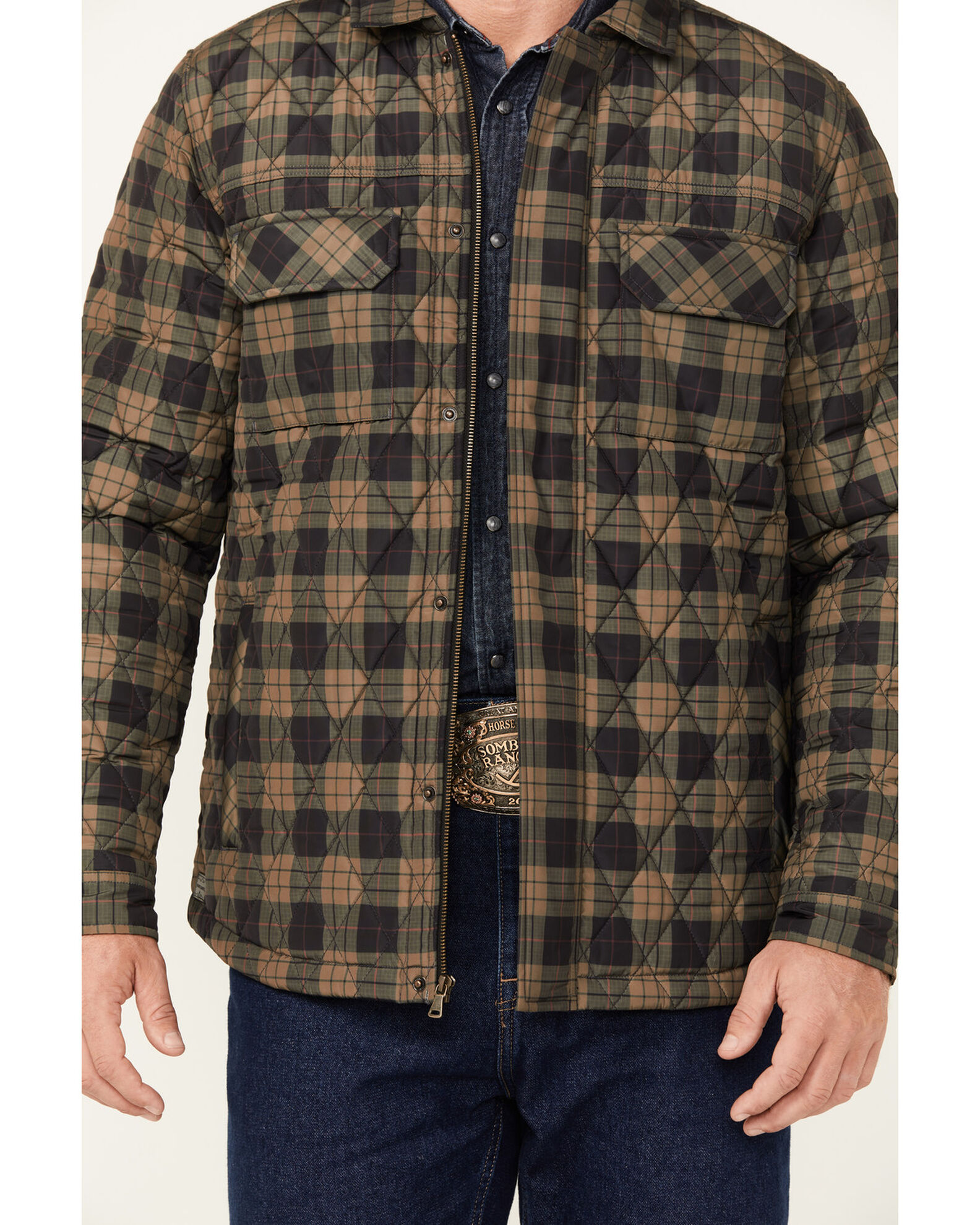 Cody James Men s Prescott Plaid Print Puffer Jacket Mall of America
