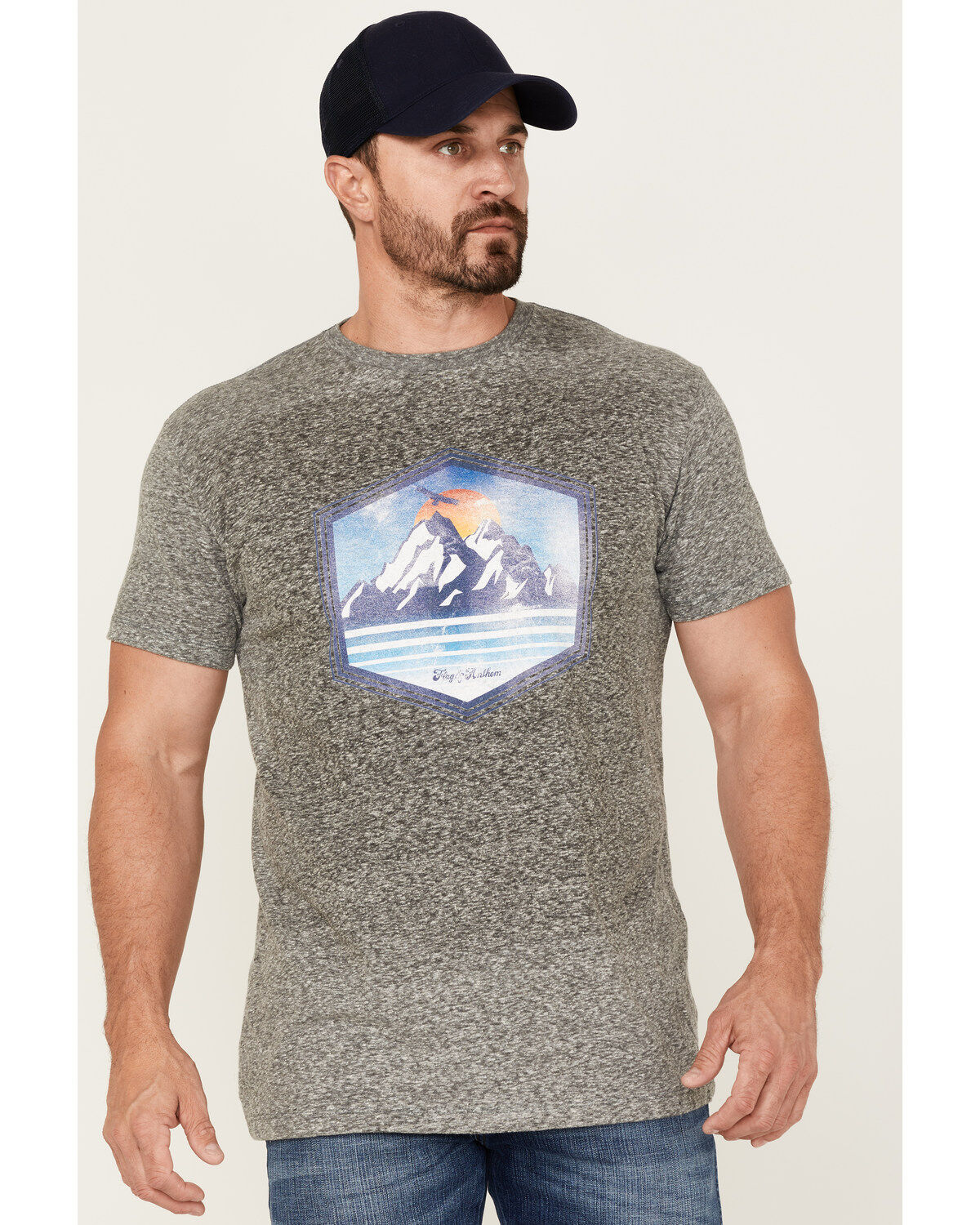 Image #1 - Flag & Anthem Men's Great Outdoors Graphic T-Shirt, Heather Grey, hi-res