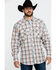 Image #5 - Wrangler 20X Men's Advanced Comfort Orange Plaid Long Sleeve Western Shirt, , hi-res
