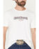 Image #3 - Wrangler Men's 90s Brush Popper Short Sleeve Graphic T-Shirt, White, hi-res
