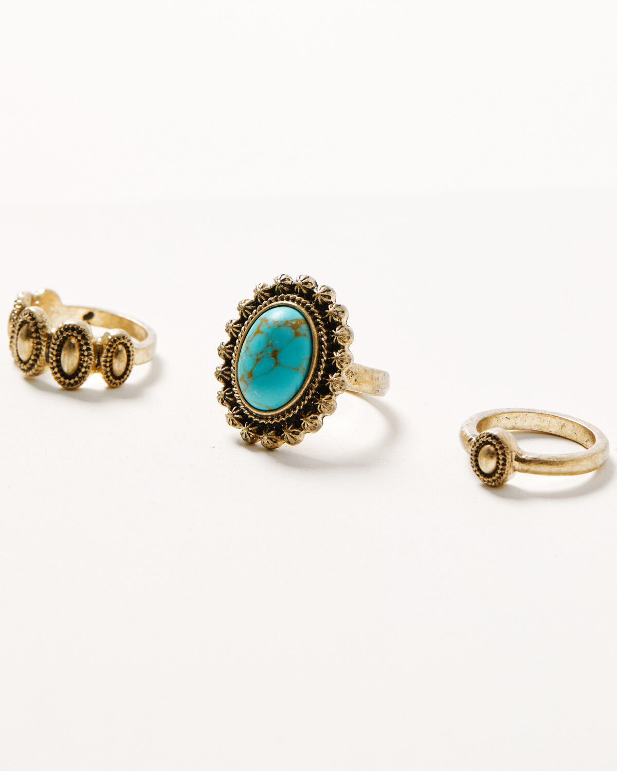 Image #2 - Shyanne Women's Summer Solstice Southwestern Charm Ring Set - 5 Piece, Gold, hi-res