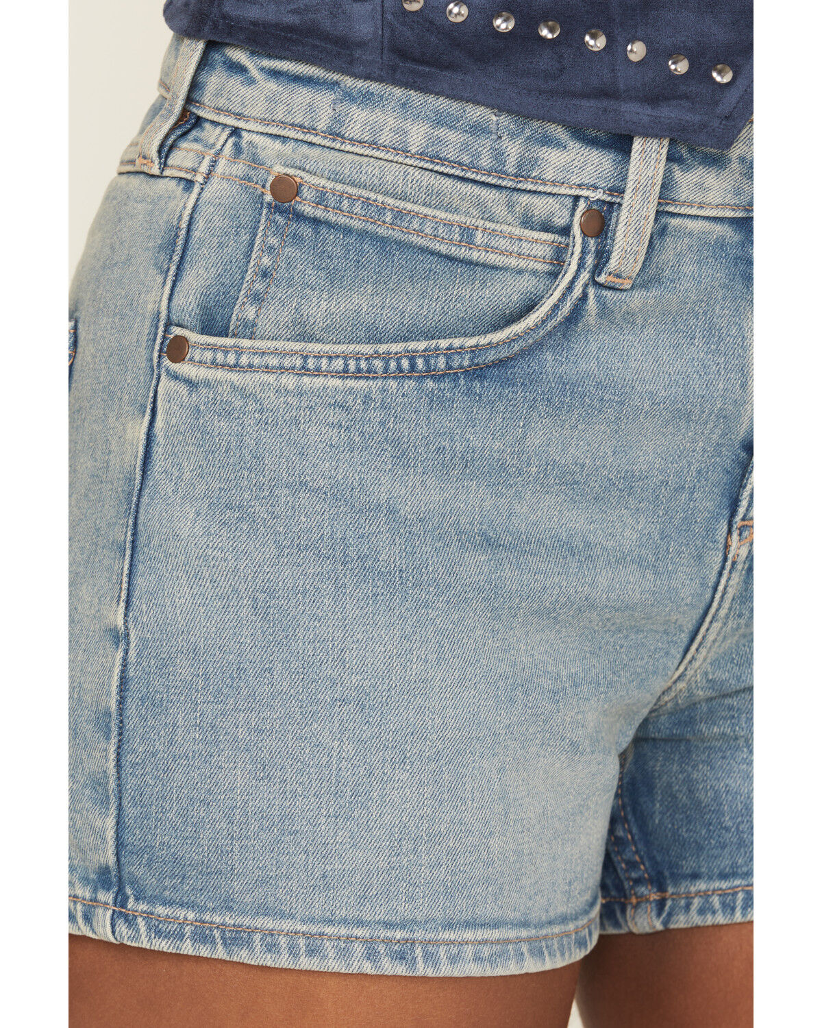 Product Name:  Wrangler Retro Women's Mae Medium Wash Mid Rise Denim Shorts