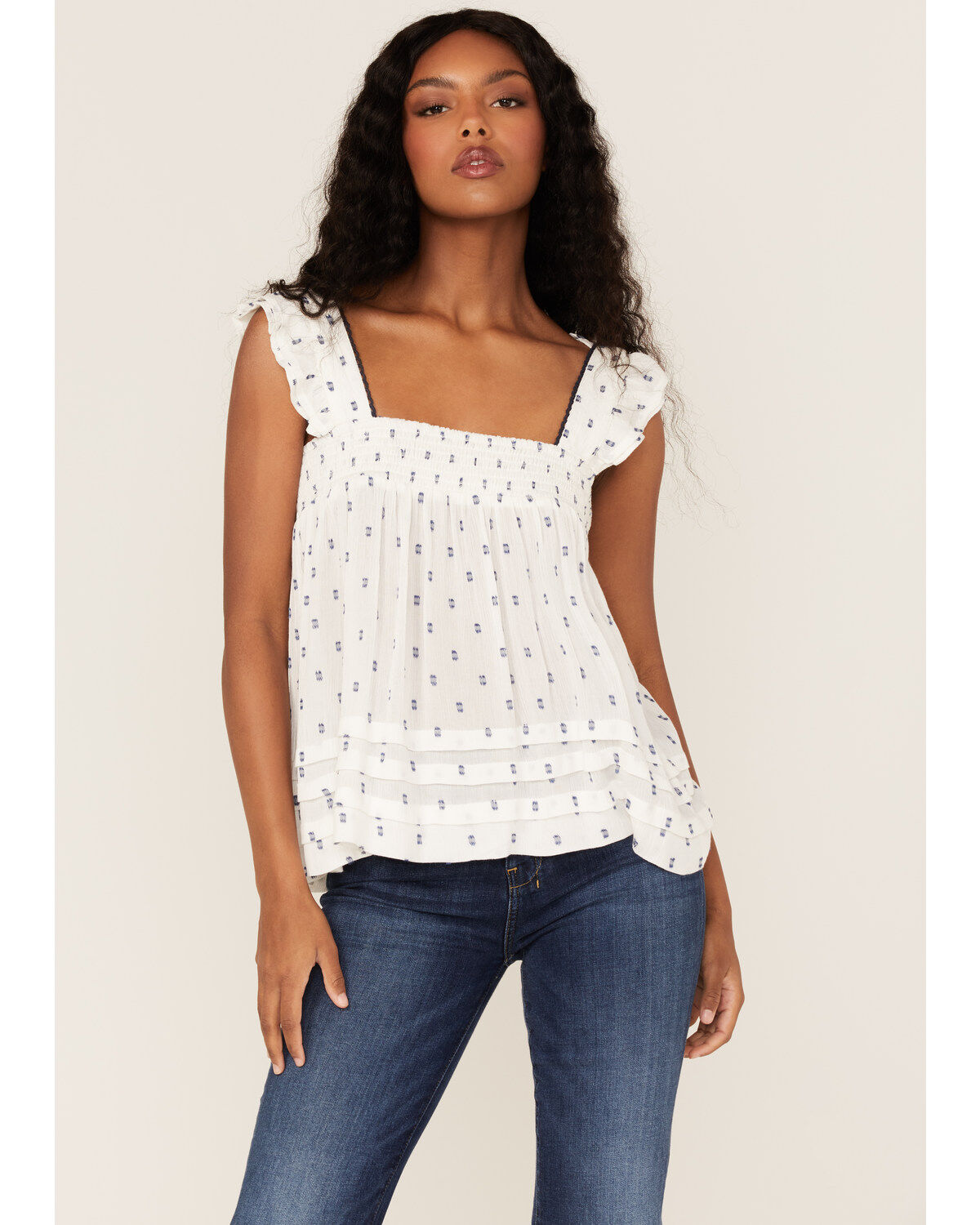 Image #1 - Band of the Free Women's Echo Ruffle Babydoll Top, , hi-res