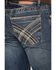Image #4 - Stetson Men's 1014Rocker Fit Bootcut Jeans, Blue, hi-res