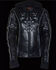 Image #4 - Milwaukee Leather Women's 3/4 Leather Jacket With Reflective Tribal Detail - 4X, Black, hi-res